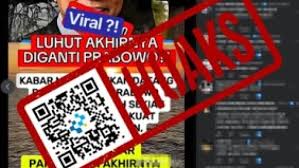 HOAKS ! Komdigi Bantah Isu Presiden Prabowo Ganti Luhut Binsar Pandjaitan dengan Zulhas di DEN