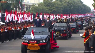 Presiden Jokowi Tinjau Apel Kesiapan Pengamanan Pelantikan Presiden dan Wakil Presiden Terpilih