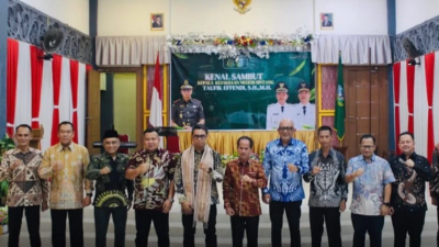 Bank Kalbar Cabang Sintang hadiri kenal sambut Kajari baru, Taufik Effendi. Dok. Bank Kalbar Sintang)