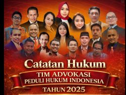 Rilis Catatan Hukum 2025: TAPHI Soroti Legislasi, Putusan MK, dan Krisis Kepercayaan Publik Hingga Bencana Ekologi