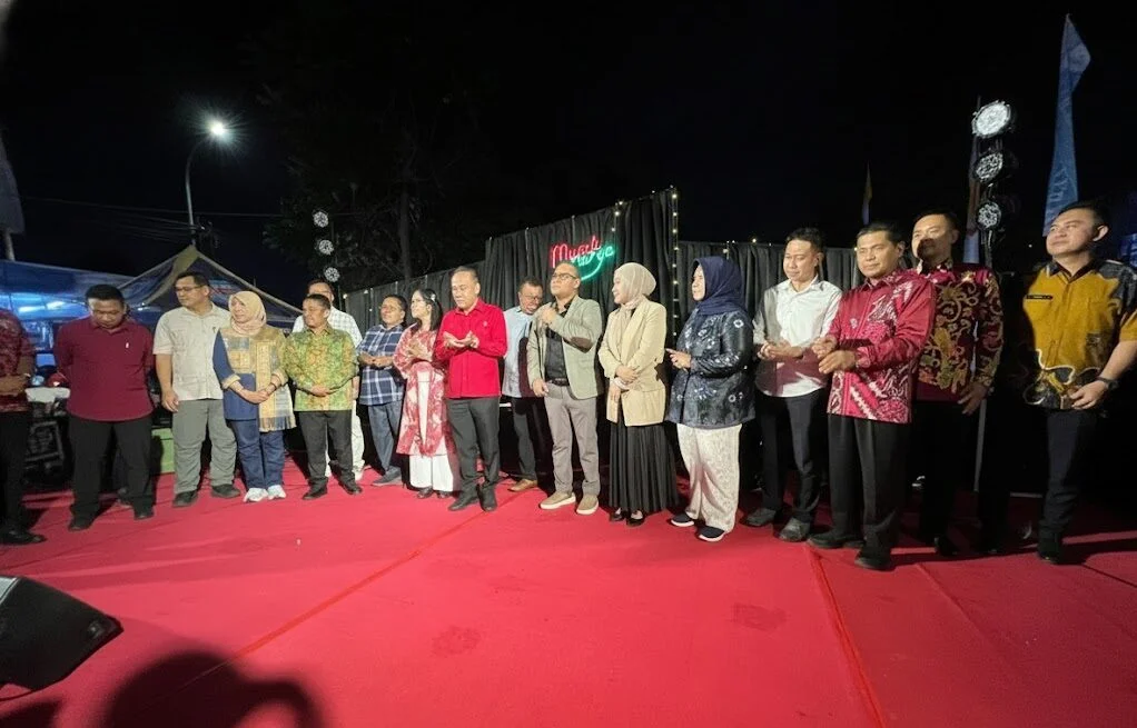Pusat Kuliner Serdam Kubu Raya usai penyerahan secara simbolis CSR Bank Kalbar UMKM Serdam, Sabtu (20/12) malam.