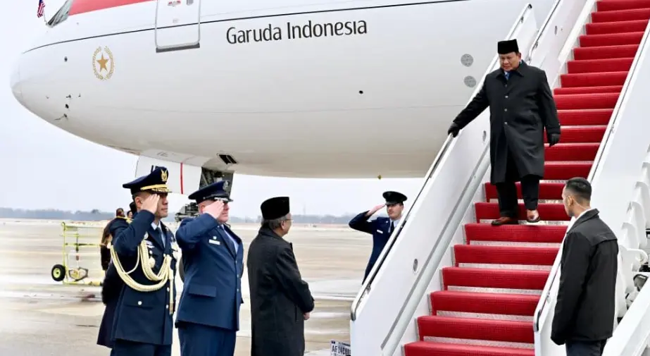 "Presiden Republik Indonesia Prabowo Subianto tiba di Amerika Serikat (AS) pada Selasa, 17 Februari 2026 pukul 11.55 waktu setempat."