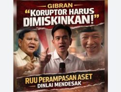 Gibran: Koruptor Harus Dimiskinkan! Segera Sahkan RUU Perampasan Aset, DPR Jangan Banyak Alasan!