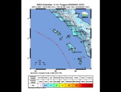 Gempa Bumi Magnitudo 6,4 Guncang Aceh dan Sumut