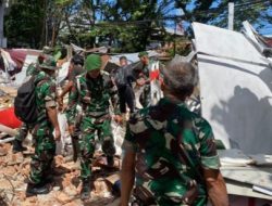 TNI Gerak Cepat! Prajurit Kodam XIII/Merdeka Terjun Langsung Tangani Dampak Gempa Sulut