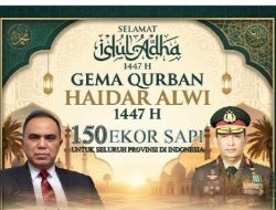 Gerakan Qurban Nasional Haidar Alwi: 150 Ekor Sapi dengan Semangat Rakyat Bantu Rakyat