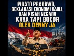 Pidato Prabowo, Deklarasi Ekonomi Baru dan Kisah Negara Kaya Tapi Bocor
