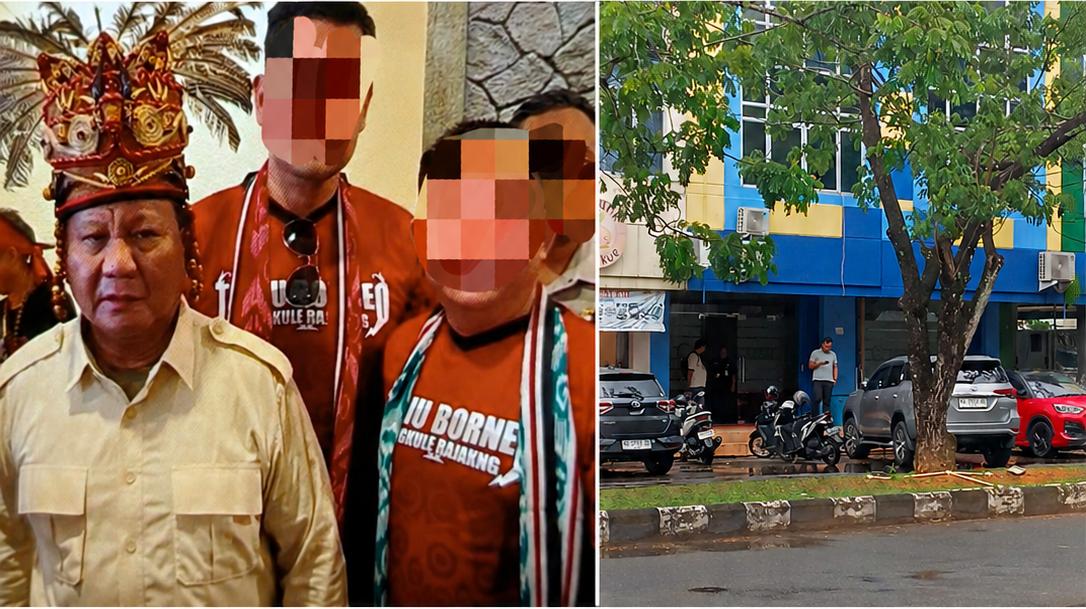 Tim penyidik gabungan dari Kejaksaan Agung melakukan penggeledahan tertutup di sebuah kantor kawasan Megamall Pontianak terkait dugaan korupsi tambang. (Dok. Ist)