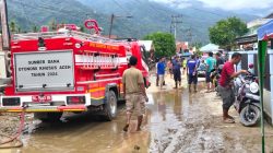 Banjir di Aceh Tenggara Surut, Alat Berat Dikerahkan Untuk Normalisasi Tanggul