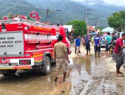 Banjir di Aceh Tenggara Surut, Alat Berat Dikerahkan Untuk Normalisasi Tanggul