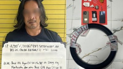 Kepolisian Resor Kubu Raya berhasil mengungkap modus baru tindak pidana narkotika dengan menyembunyikan paket sabu di dalam ban sepeda motor.