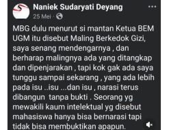 Heboh di Medsos, Tulisan Naniek Sudaryati Terkait Kritik Eks Ketua BEM UGM Soal Program MBG