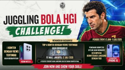 Pesta Bola HGI 2026 Beri Kesempatan Interaksi Langsung dengan Luis Figo dalam Kompetisi Juggling