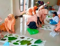 Gelar Pelatihan Ecoprint DWP Karantina Kalbar Dorong Terciptanya Usaha Ramah Lingkungan