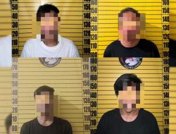 Polisi Ringkus Empat Tersangka Pengedar Sabu di Landak Beserta Puluhan Paket Barang Bukti