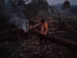 Polisi Cek Dua Titik Hotspot Lahan Pertanian Warga di Desa Kasro Mego Sanggau