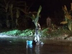 Warga Tanam Pohon Pisang Protes Jalan Rusak di Desa Peniraman Kerap Celakai Pengendara