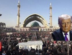 Trump Gugup Melihat Pemakaman pemimpin tertinggi Iran Ayatollah Ali Khamenei