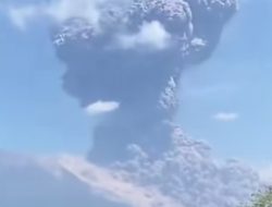 Gunung Lewotobi Meletus, Abu Vulkanik Capai 1 Km, Warga Diminta Pakai Masker