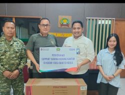BRI Kantor Cabang Marabahan Bantu Perbaikan Fasilitas Markas Kodim 1005 Barito Kuala
