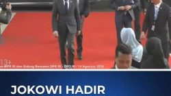 Hadiri Sidang Tahunan MPR RI dan Sidang Bersama DPR RI dan DPD RI Tahun 2026, Jokowi dengan Setelan Jas Berwarna Biru Tua