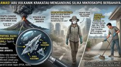 Bahaya Partikel Kaca pada Abu Anak Krakatau, Robek Paru Paru