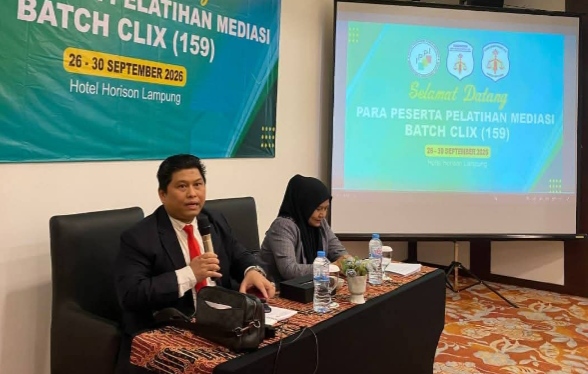 Pelatihan mediasi batch 159 dilaksanakan selama sepekan, berikan pemahaman prinsip Mediasi. (FAKTANASIONAL/HO).