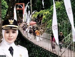 Bupati Pangandaran Nyaris Nyemplung ke Sungai saat Resmikan Jembatan Gantung!!!