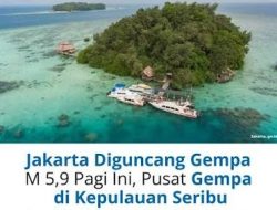 Gempa 5,9 Magnitudo di Pulau Seribu Kedalaman 376 Km