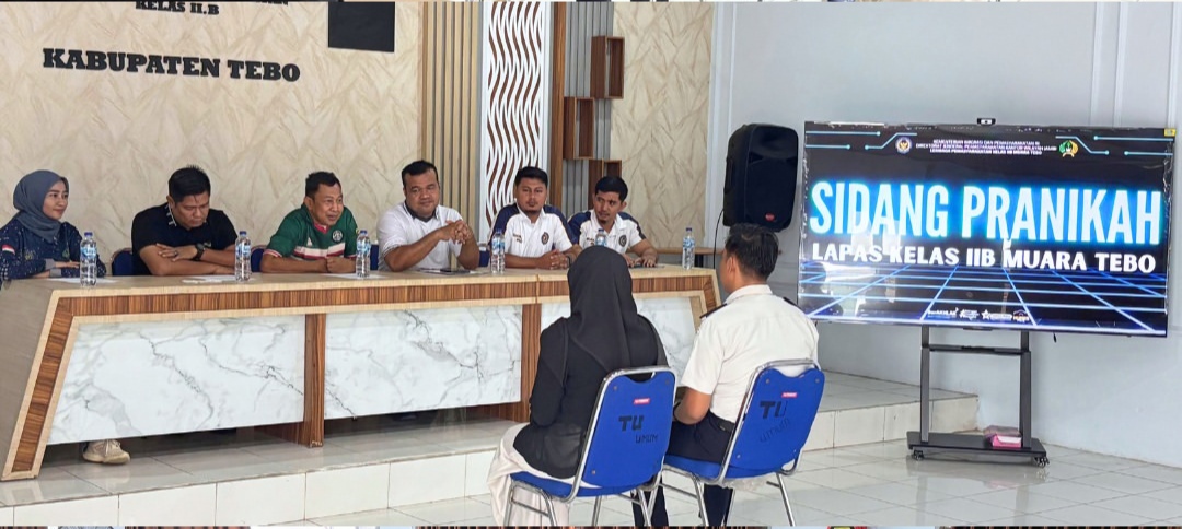 Lembaga Pemasyarakatan (Lapas) Kelas IIB Muara Tebo saat menggelar sidang dan bimbingan pranikah bagi pegawai setempat. (FAKTANASIONAL/HO).
